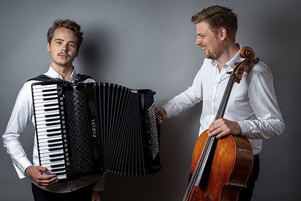 Julius Schepansky Akkordeon und Johann Casper Wedell Violon-cello