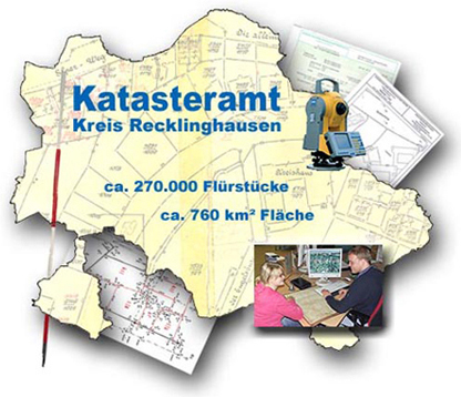 Karte Kreis Recklinghausen