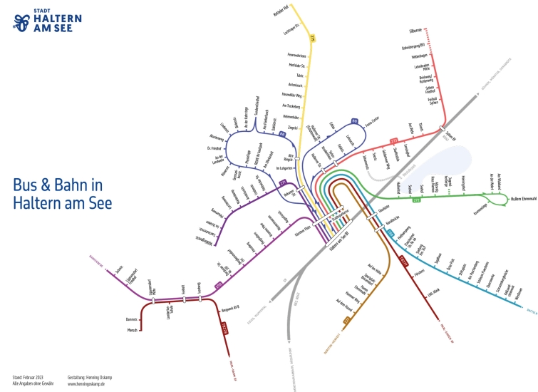 Bus und Bahnnetz 