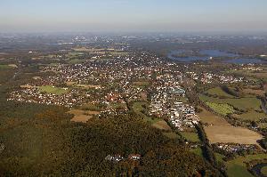 Schrägaufnahme der Stadtmitte