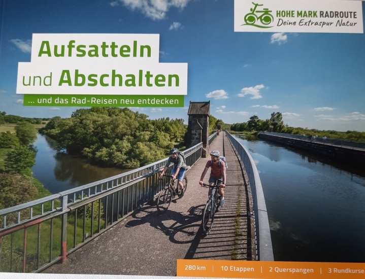 Titelbild des Radwanderführers Hohe Mark Route