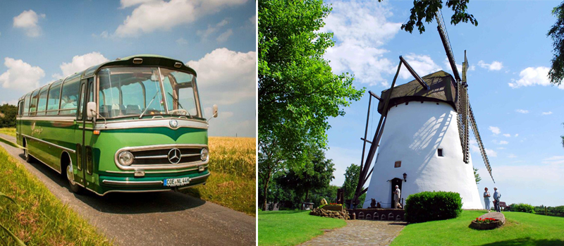 Oldtimerbus Ernie unterwegs