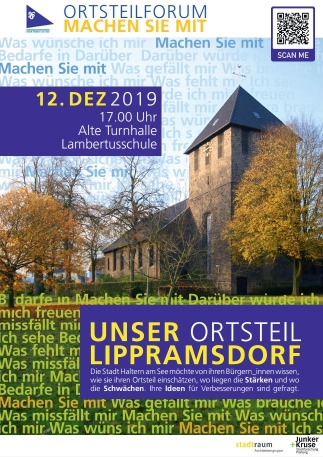 Plakat Einladung Ortsteilforum