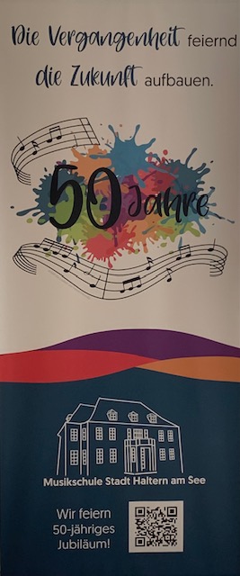 Banner Jubiläum Musikschule