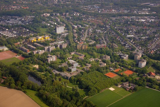 Das Bild zeigt ein Gladbecker Luftbild