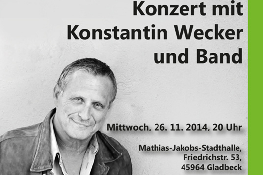 Das Bild zeigt das Plakat zum Konzert.