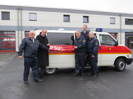Das Bild zeigt das Team der Feuerwehr