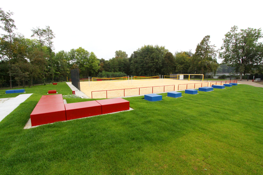 Das Bild zeigt die Beachanlage in Gladbeck