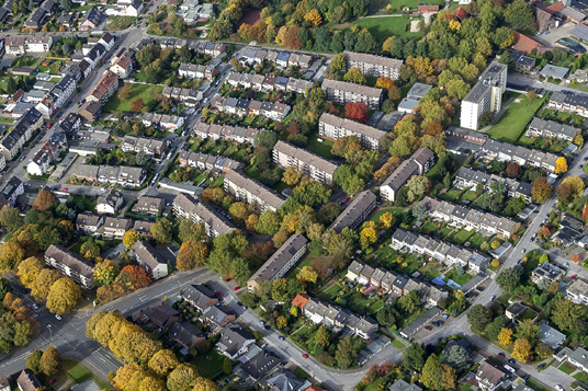 Das Bild zeigt die Häuser an der Bülser Straße