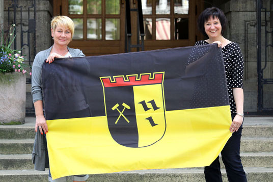 Das Bild zeigt eine Gladbeck-Fahne