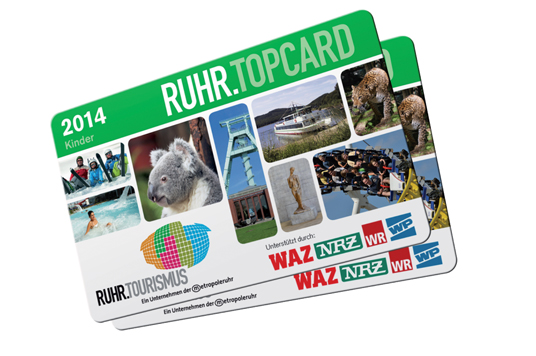 Das Bild zeigt die Ruhrtopcard