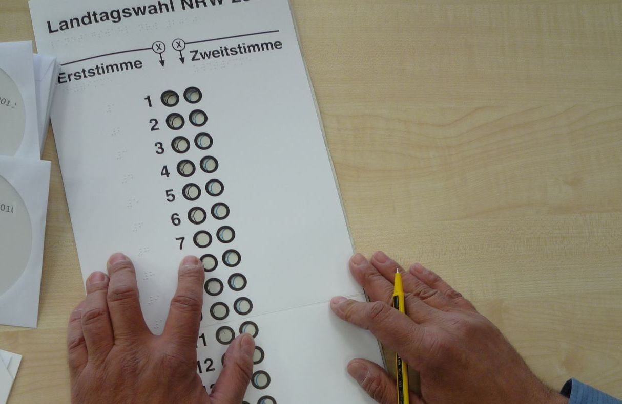 Symbolbild eines Stimmzettels