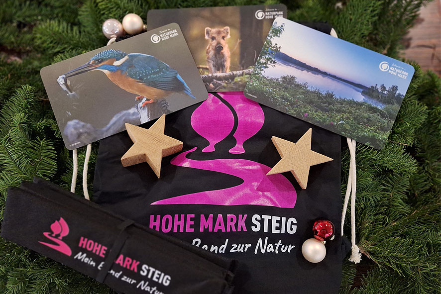 Merchandiseartikel vom Naturpark Hohe Mark - foto stadtagentur