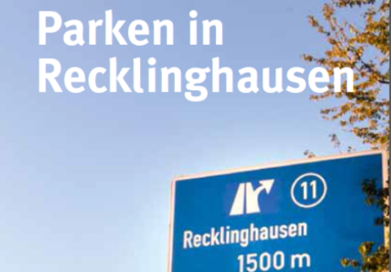 Ausschnitt Titelblatt Broschüre Parken in Recklinghausen
