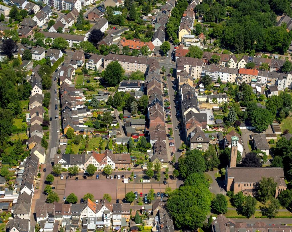 Luftbildaufnahme Hillerheide.