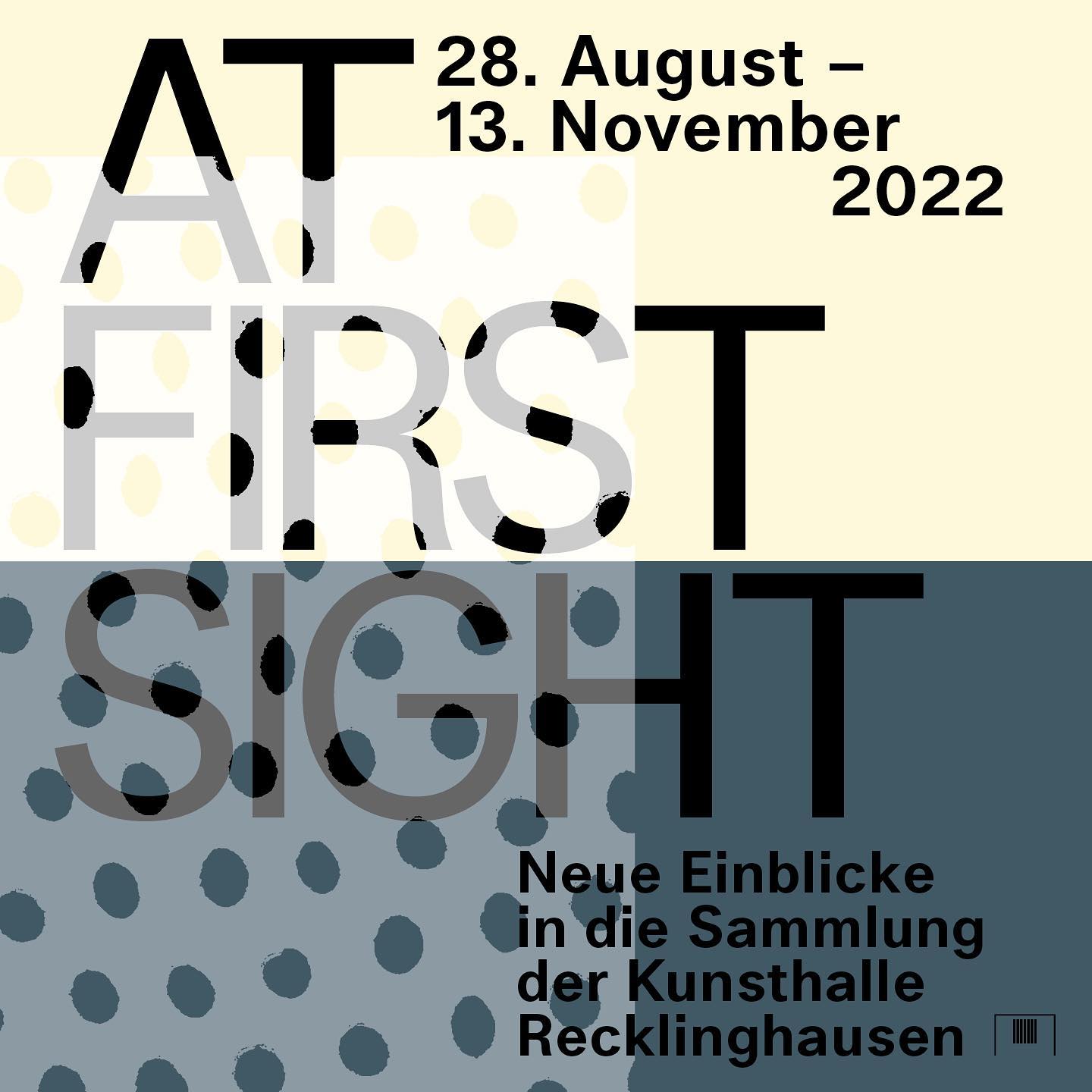 Offizielles Logo der Ausstellung "At first sight"
