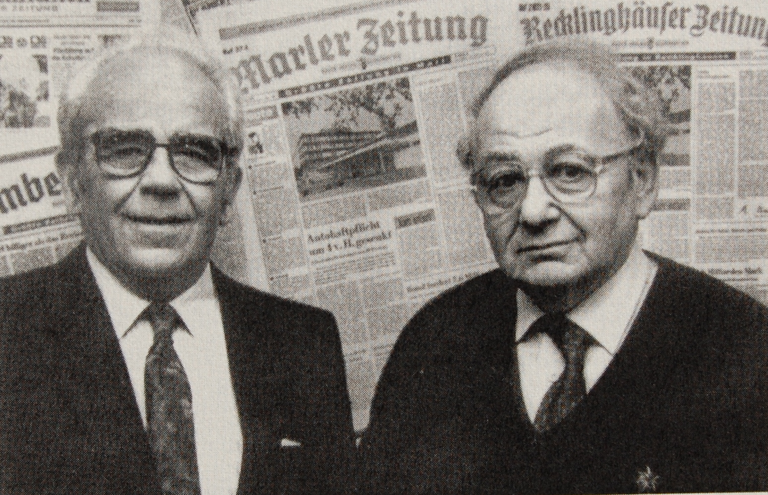 Rolf Aron (l.) mit seinem Freund Rolf Abrahamsohn (r.) 1993 (Foto: Abrahamsohn)