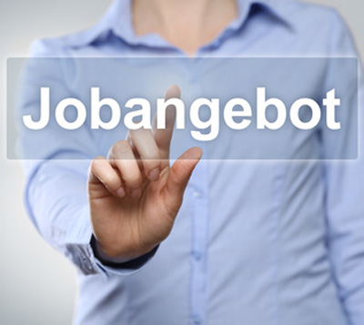 Text im Bild: Jobangebot